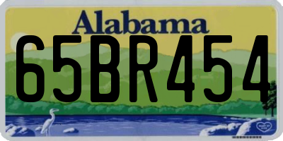 AL license plate 65BR454