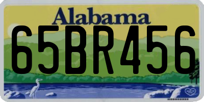 AL license plate 65BR456