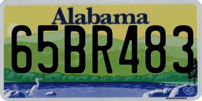 AL license plate 65BR483