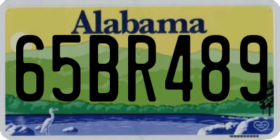 AL license plate 65BR489