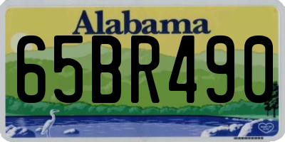 AL license plate 65BR490