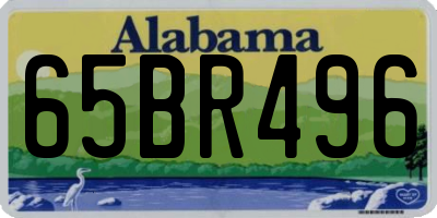 AL license plate 65BR496
