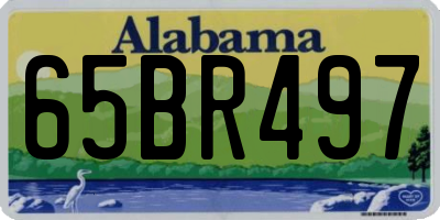 AL license plate 65BR497