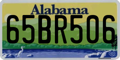 AL license plate 65BR506