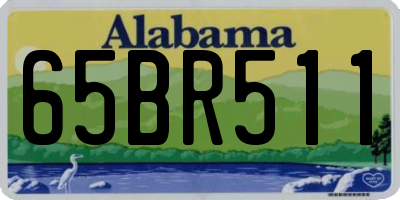 AL license plate 65BR511
