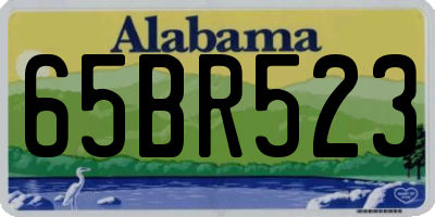 AL license plate 65BR523