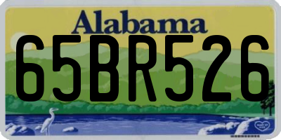 AL license plate 65BR526