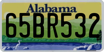 AL license plate 65BR532