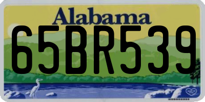 AL license plate 65BR539