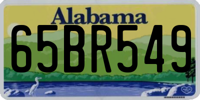 AL license plate 65BR549