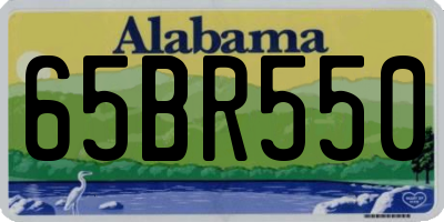 AL license plate 65BR550