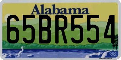 AL license plate 65BR554