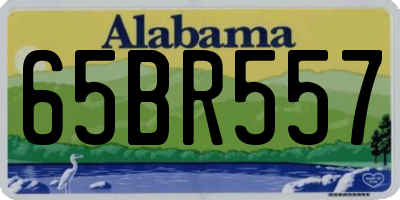 AL license plate 65BR557
