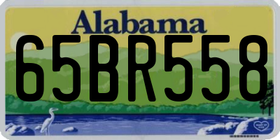 AL license plate 65BR558