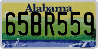 AL license plate 65BR559