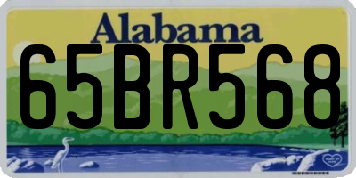 AL license plate 65BR568