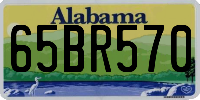 AL license plate 65BR570