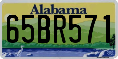 AL license plate 65BR571