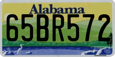 AL license plate 65BR572