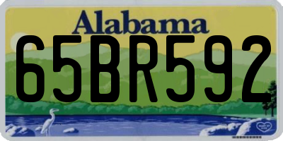 AL license plate 65BR592