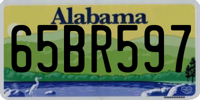 AL license plate 65BR597
