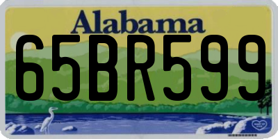 AL license plate 65BR599