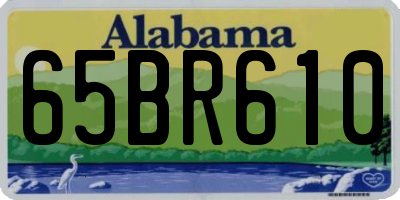 AL license plate 65BR610