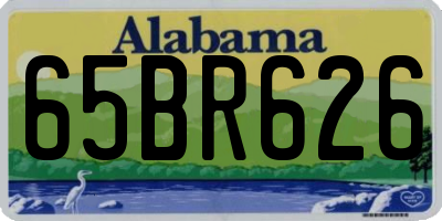 AL license plate 65BR626