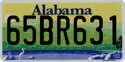AL license plate 65BR631