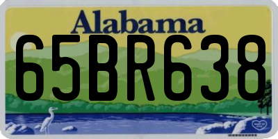 AL license plate 65BR638
