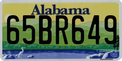 AL license plate 65BR649