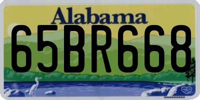 AL license plate 65BR668