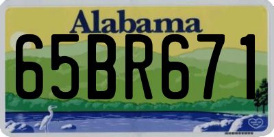 AL license plate 65BR671