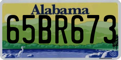AL license plate 65BR673