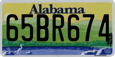 AL license plate 65BR674
