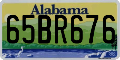 AL license plate 65BR676