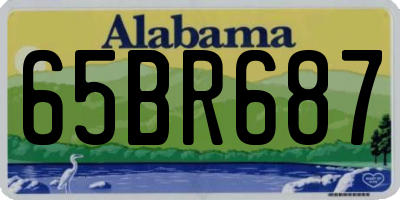 AL license plate 65BR687