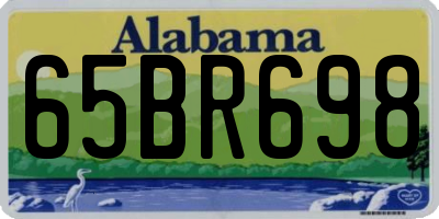 AL license plate 65BR698