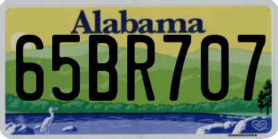 AL license plate 65BR707
