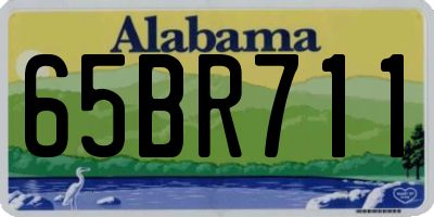 AL license plate 65BR711