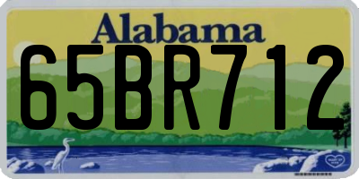 AL license plate 65BR712