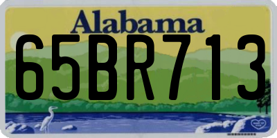 AL license plate 65BR713