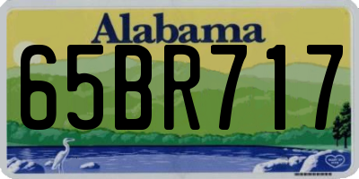 AL license plate 65BR717