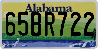 AL license plate 65BR722