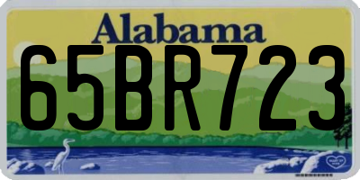 AL license plate 65BR723