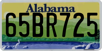 AL license plate 65BR725