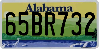 AL license plate 65BR732