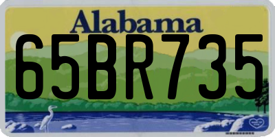 AL license plate 65BR735