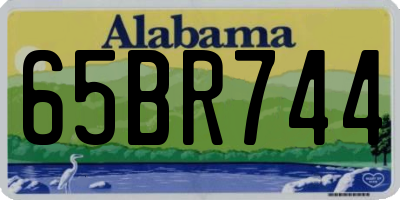 AL license plate 65BR744