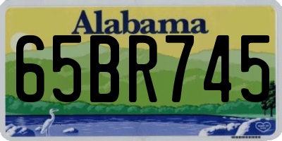 AL license plate 65BR745